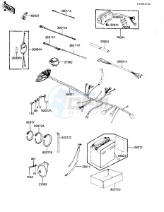 KZ 305 B [CSR BELT] (B1) [CSR BELT] drawing CHASSIS ELECTRICAL EQUIPMENT