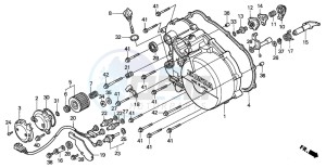 TRX300FW FOURTRAX 300 4X4 drawing RIGHT CRANKCASE COVER