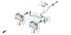 TRX350FM FOURTRAX 350 4X4 drawing HEADLIGHT (TRX350FM/FE)