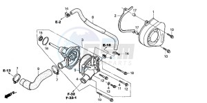 CBF600S drawing WATER PUMP