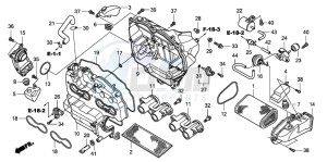 CBF600S drawing AIR CLEANER(2)