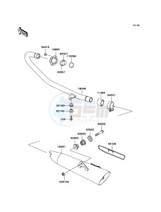 ELIMINATOR 125 BN125A6F GB XX (EU ME A(FRICA) drawing Muffler(s)