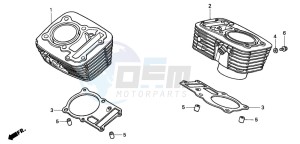 VT600C 400 drawing CYLINDER