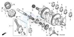 CBR1000RR9 BR / MME - (BR / MME) drawing CRANKSHAFT/PISTON