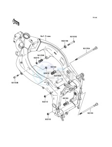 NINJA ZX-6RR ZX600-N1H FR GB XX (EU ME A(FRICA) drawing Engine Mount