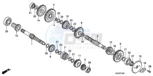 CRF100F9 Europe Direct - (ED / CMF) drawing TRANSMISSION (CRF100F)