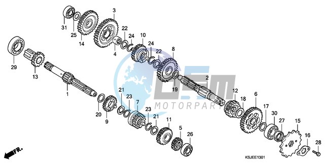 TRANSMISSION (CRF100F)