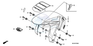 CBR600RAA UK - (E / ABS) drawing FRONT FENDER