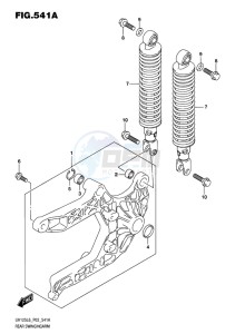 UH125 ABS BURGMAN EU drawing REAR SWINGINGARM