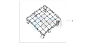 CBF1000A9 France - (F / ABS CMF) drawing RUBBER NET A