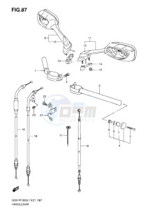 GSX-R1000 drawing HANDLEBAR