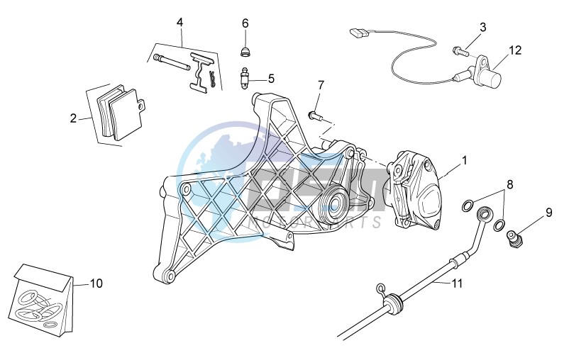 Rear caliper