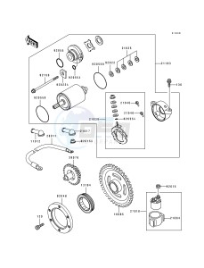 KLF 400 B [BAYOU 400 4X4] (B1-B3) [BAYOU 400 4X4] drawing STARTER MOTOR