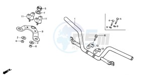 CT110 drawing HANDLE PIPE/TOP BRIDGE (2)