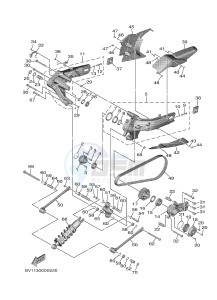 XP530E XP530E-A TMAX ABS (BV12) drawing REAR ARM & SUSPENSION