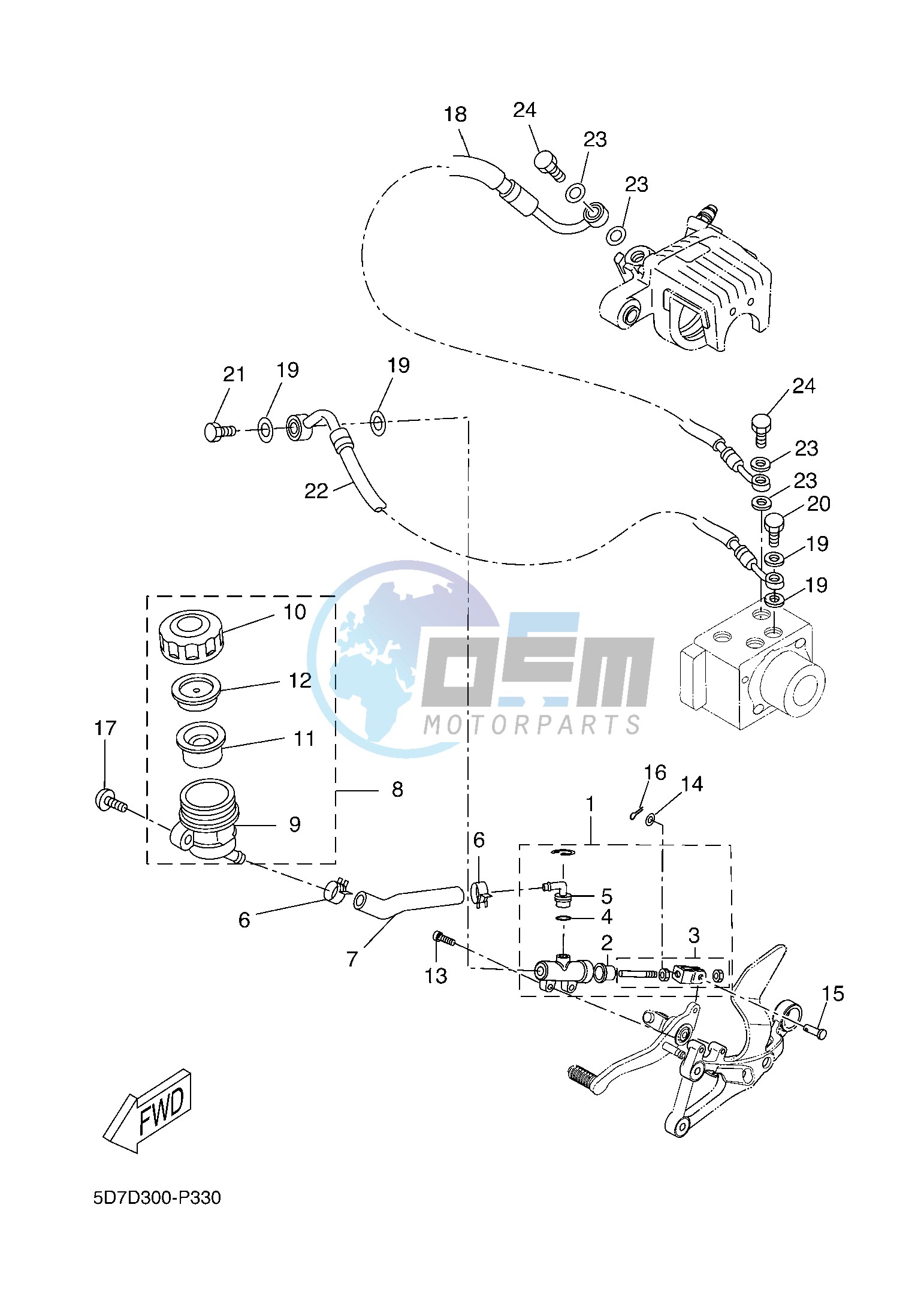 REAR MASTER CYLINDER