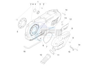 SPRINT 125CC 4T 3V IGET E4 ABS (APAC) drawing Crankcase cover - Crankcase cooling