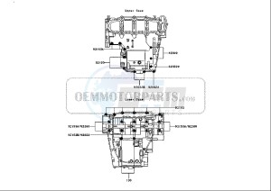 ZX-6R NINJA - 636 cc (EU) drawing CRANKCASE BOLT PATTERN