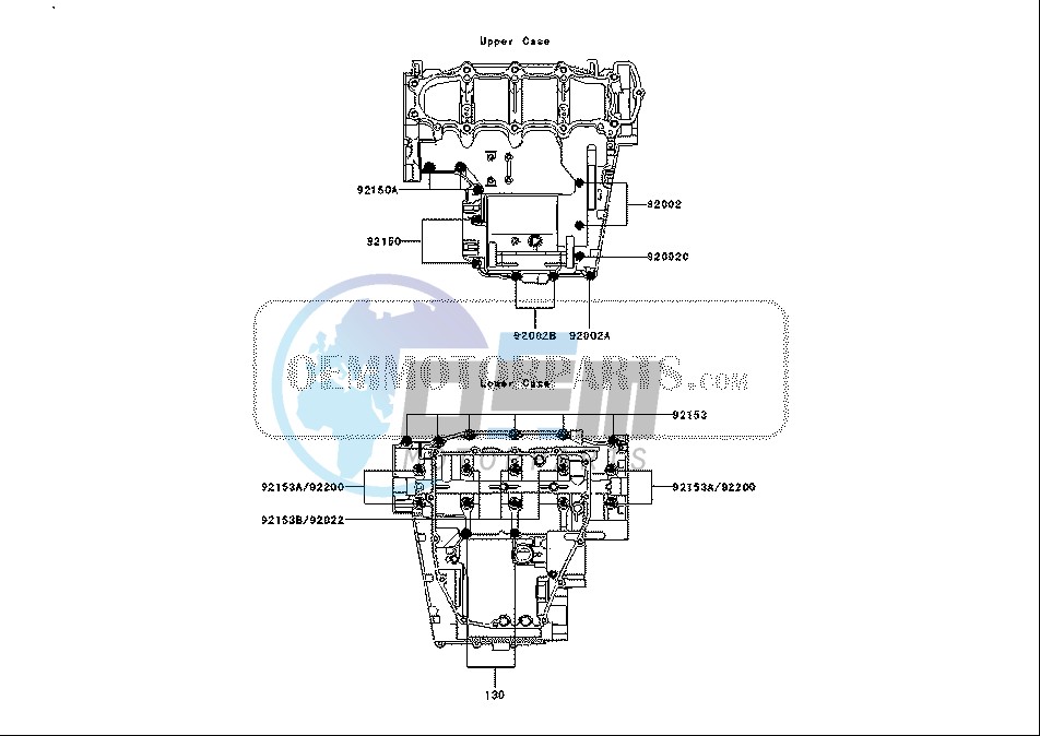 CRANKCASE BOLT PATTERN