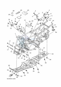 YFM450FWB YFM45KDXK (BJ59) drawing FRAME