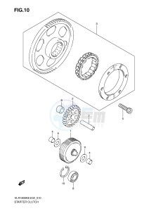 VLR1800 (E2) drawing STARTER CLUTCH