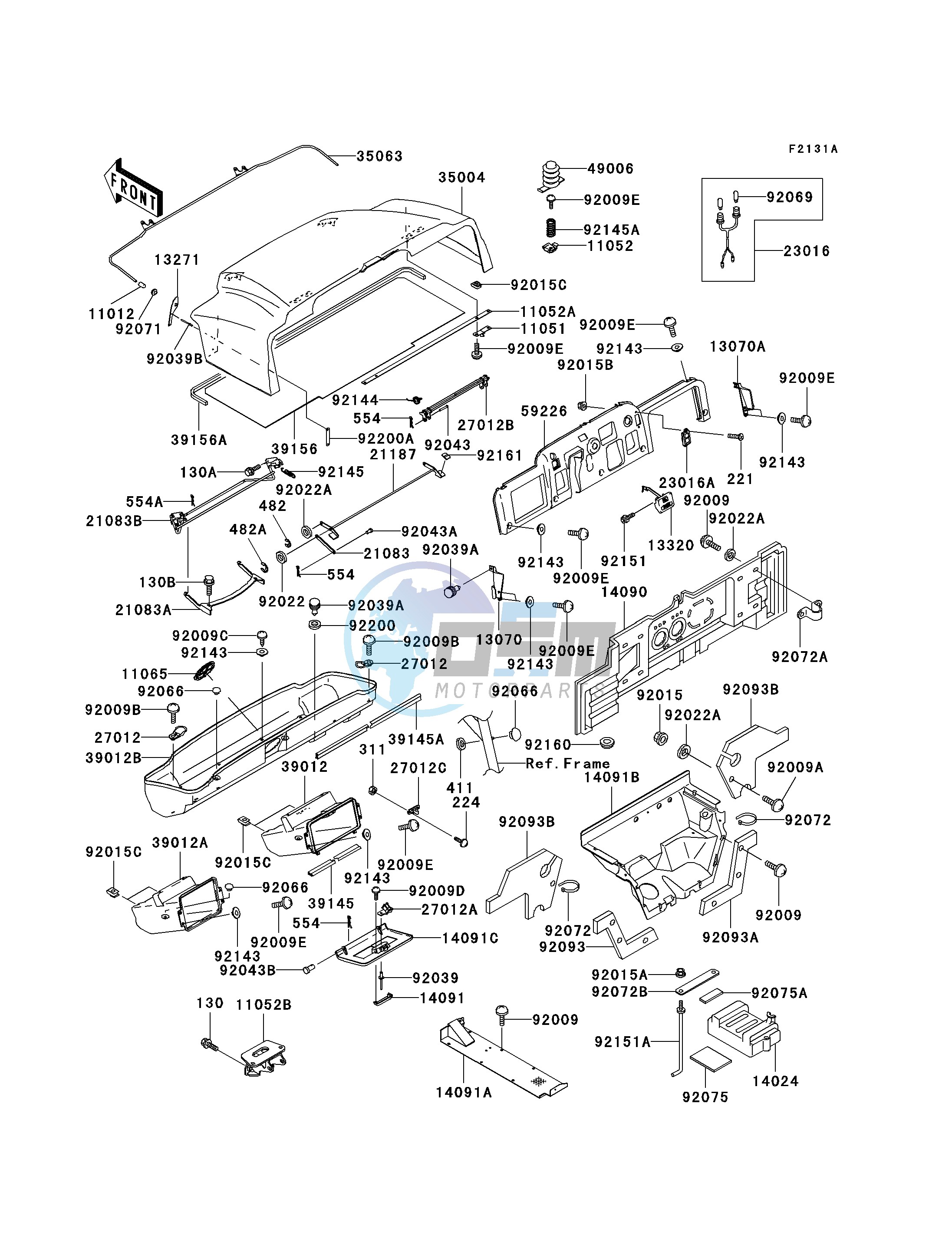 FRAME FITTINGS -- KAF620-F2_F3- -