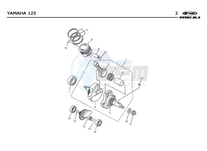 MRX-125-4T-BLUE drawing PISTON - CRANKSHAFT