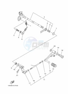 MT-03 MTN320-A (BEV5) drawing SHIFT SHAFT