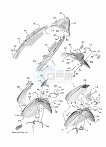 MWD300 TRICITY 300 (BED2) drawing FENDER