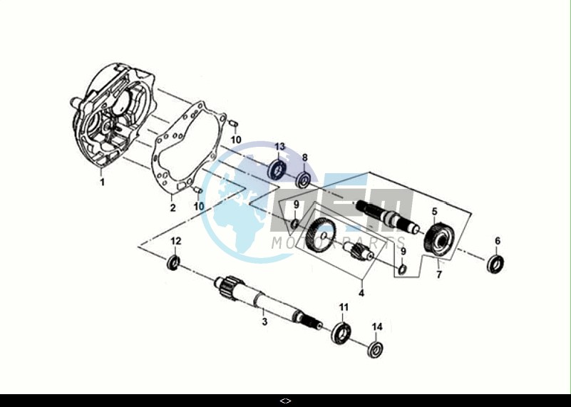 MISSION CASE-DRIVE SHAFT