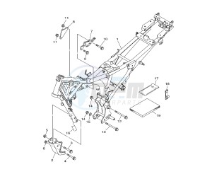 YBR 125 drawing FRAME