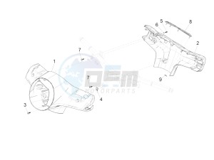 GTS 300 SUPER HPE 4T 4V IE ABS E4 (NAFTA) drawing Handlebars coverages