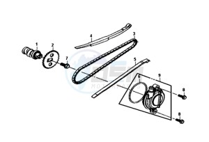 SYMPHONY SR 50 (L8) NL drawing CHAIN / CHAIN TENSIONER  / CHAIN.