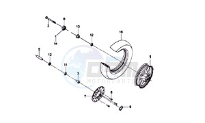 MIO 100 drawing FRONT WHEEL / BRAKE DISC