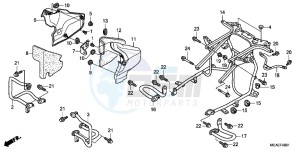 GL1800F GoldWing - GL1800-F 2ED - (2ED) drawing ENGINE GUARD (GL1800C/ D/ E/ F/ G)