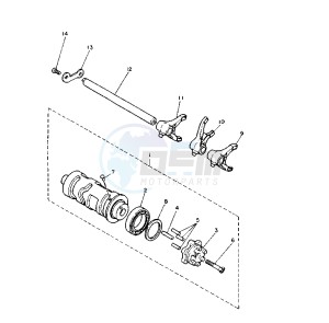 XV VIRAGO 1100 11000 drawing SHIFT CAM-FORK