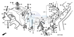 XL1000VA9 UK - (E / ABS MKH) drawing FUEL TANK