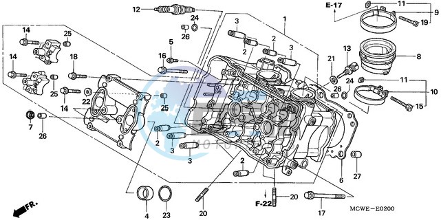 CYLINDER HEAD (FRONT)