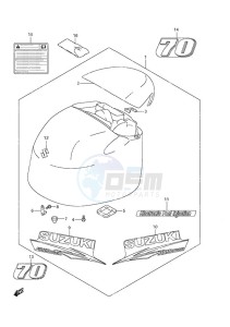 DF 70A drawing Engine Cover