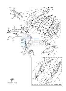 YZF-R3 YZF-R3A 321 R3 (B023 B024) drawing SIDE COVER