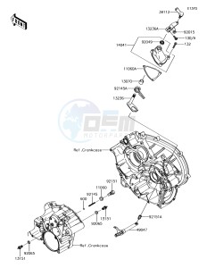 BRUTE FORCE 750 4x4i EPS KVF750GFF EU drawing Gear Change Mechanism