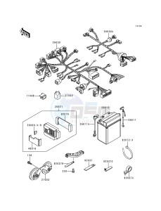 ZG 1000 A [CONCOURS] (A10-A14 A11 Can only) [CONCOURS] drawing CHASSIS ELECTRICAL EQUIPMENT