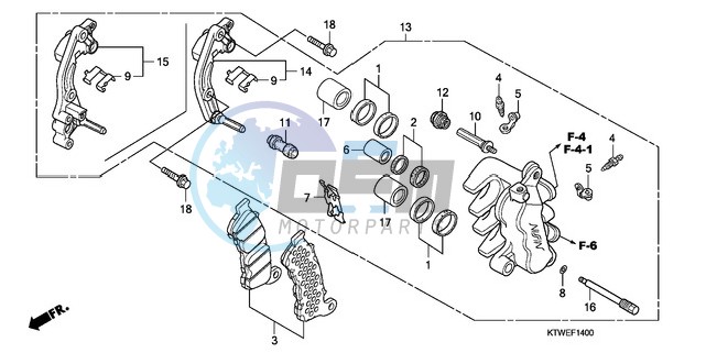 FRONT BRAKE CALIPER