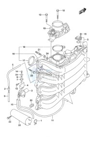 DF 150AP drawing Inlet Manifold/Throttle Body