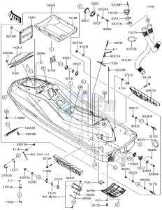 JET SKI ULTRA 310LX JT1500MEF EU drawing Hull