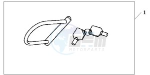 XL1000VA9 UK - (E / ABS MKH) drawing HONDA U-LOCK