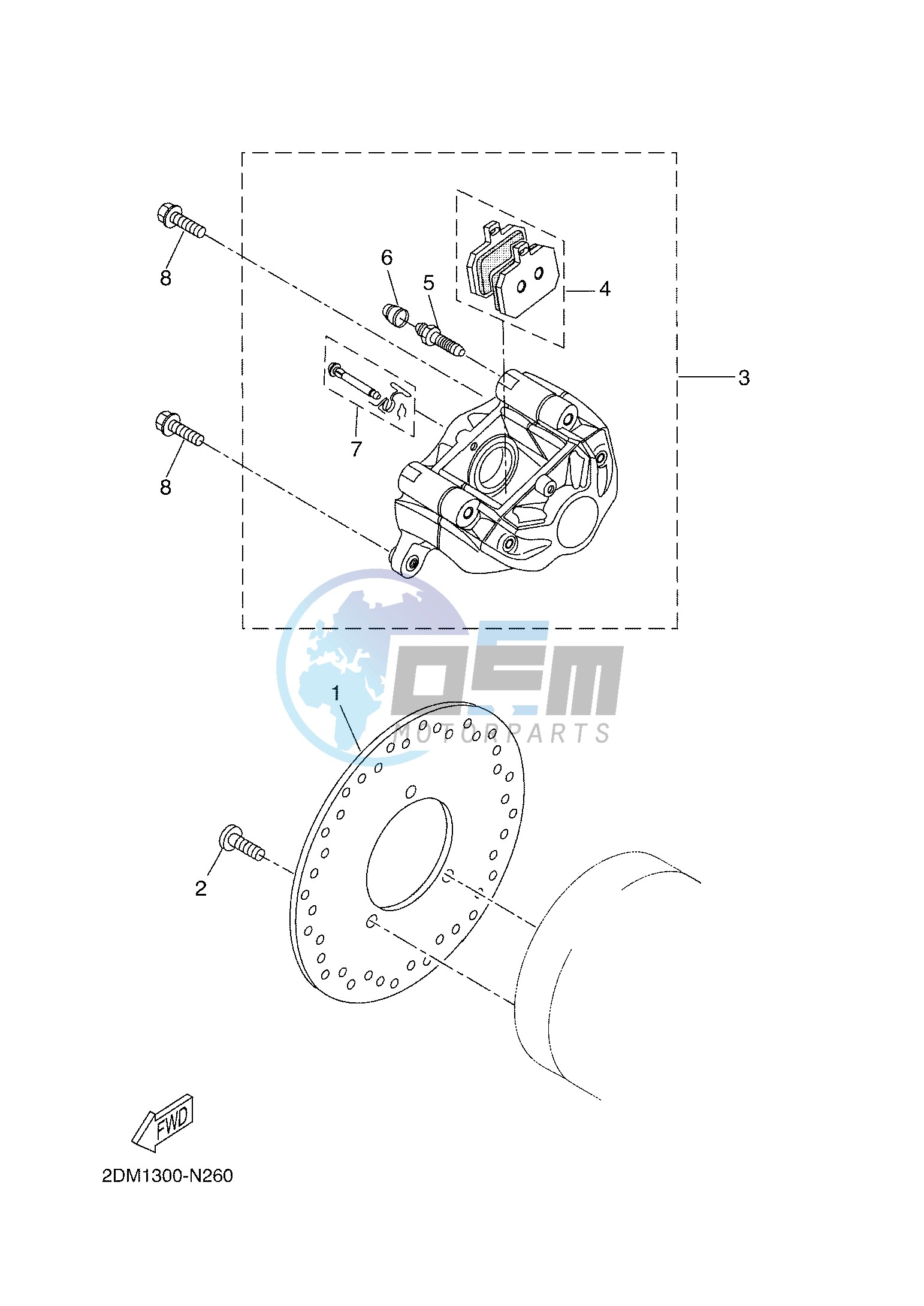 REAR BRAKE CALIPER