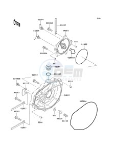 JT 900 E [900 STX] (E6F) E6F drawing ENGINE COVER-- S- -