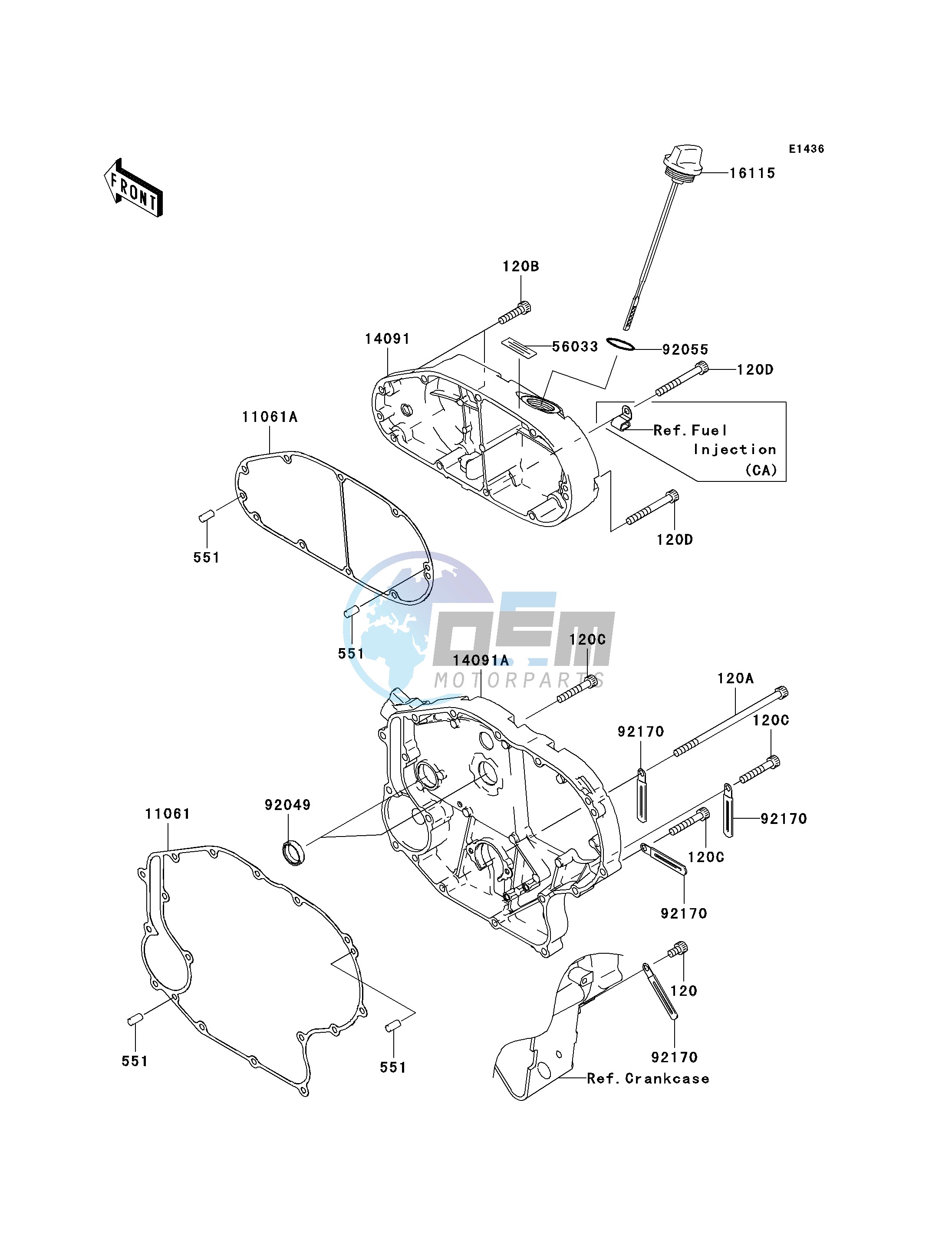 RIGHT ENGINE COVER-- S- -