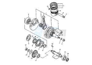 TT S 600 drawing CRANKSHAFT PISTON